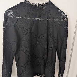 Sezane cotton lace top